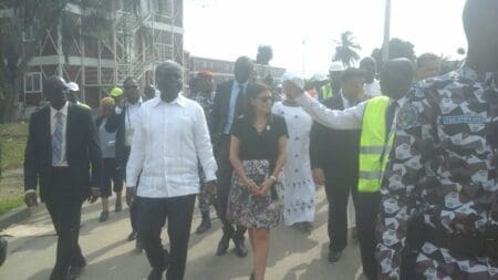 e Maire de Paris Anne Hidalgo ‘’bluffée’’ par le village des Jeux de la Francophonie à Abidjan