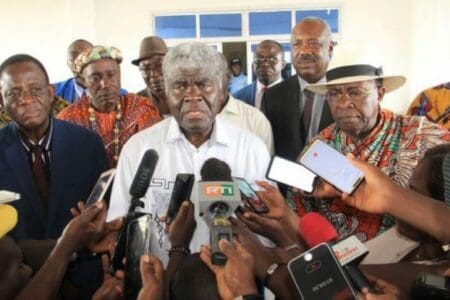 Le gouverneur du district d'Abidjan, Beugré Mambé