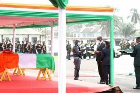 Le Chef de l’Etat a présidé la Cérémonie d’Hommage de la Nation aux Casques Bleus Ivoiriens morts au Mali