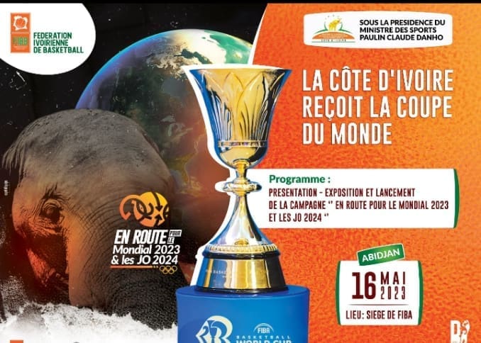 FIBA Basketball World Cup Trophy Tour 2023:La Coupe du Monde FIBA en Côte d’Ivoire pour la première fois