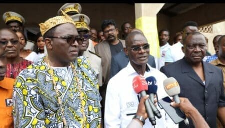 Célébration de l’Ascension-Paroisse  Saint- Paul d’Amodi:le Ministre Vagondo lance un  message de paix et de tolérance