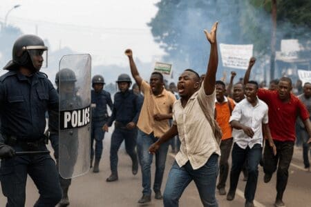 ABIDJAN : MANIFESTATION NON DÉCLARÉE INTERROMPUE PAR LES FORCES DE L’ORDRE